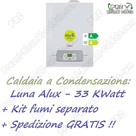 Vendita caldaia Baxi Luna Alux 33GA al Miglior Prezzo €1590